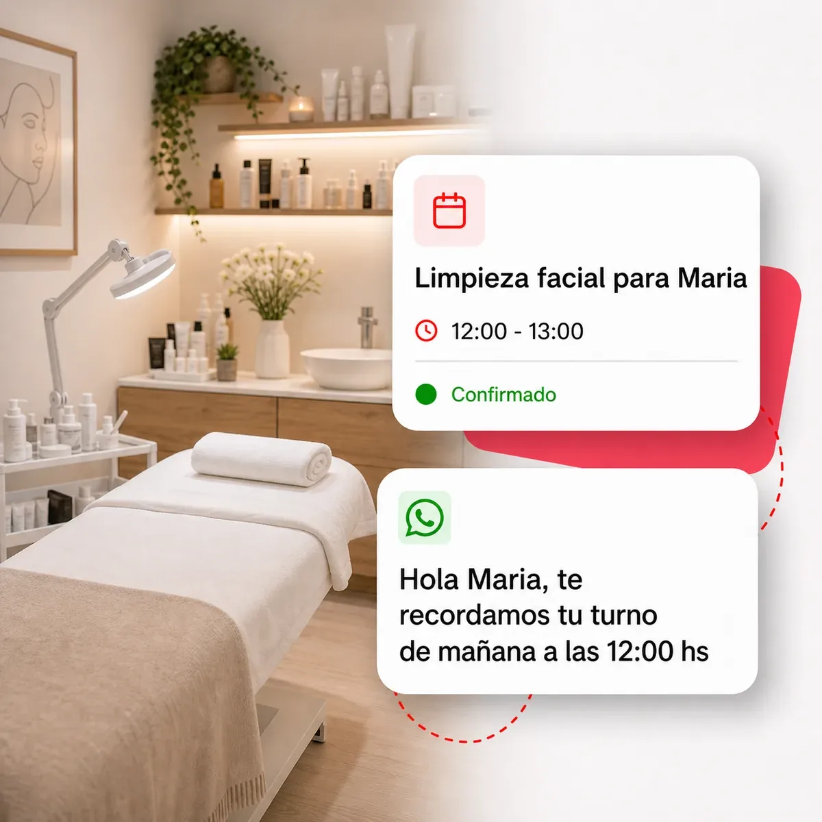 Agenda online para estetica con turno confirmado y recordatorio automatico
