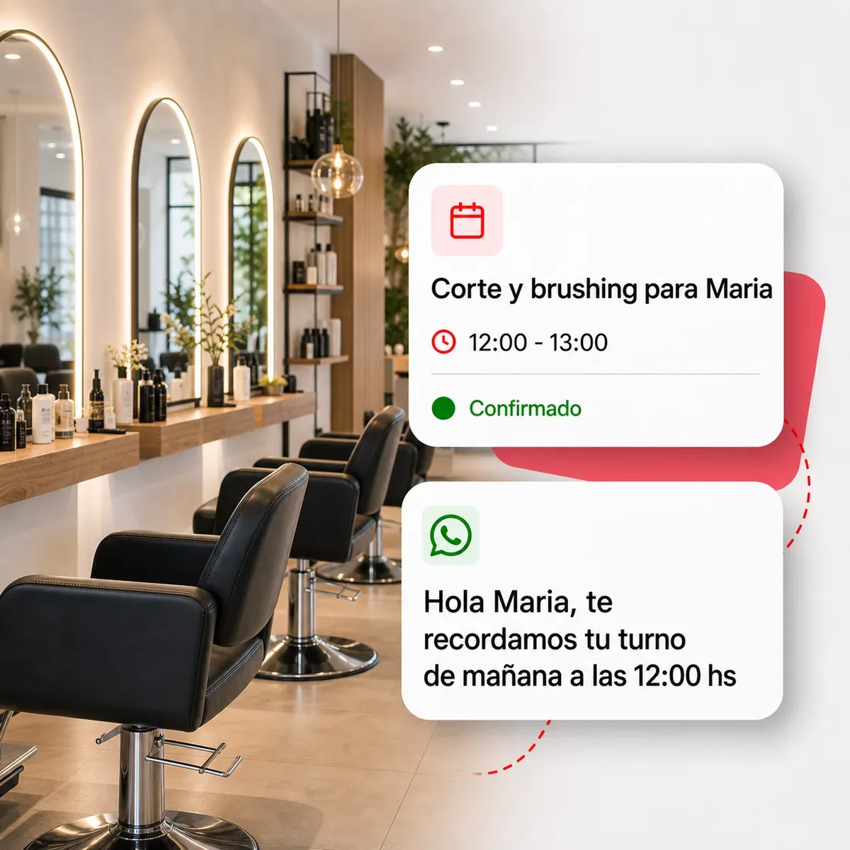 Agenda online para peluqueria unisex con turno confirmado y recordatorio automatico
